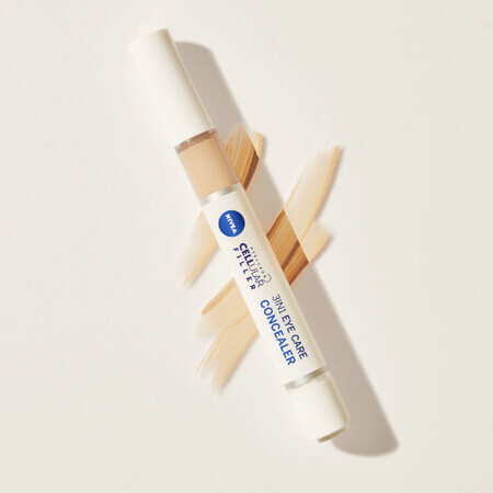 Crema per il contorno occhi Nivea Hyaluron Cellular Filler 3 in 1 con correttore occhiaie 01 Chiaro, 4ml