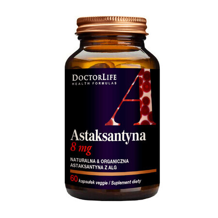 Doctor Life Astaxanthine 8 mg, 60 gélules végétales