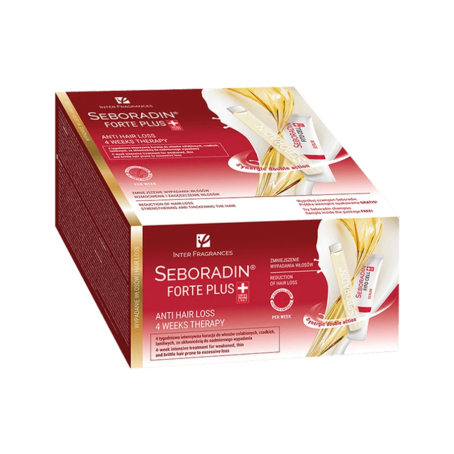 Forte Plus Hair Loss Treatment 5.5 ml x 24 ampoules + 6 g x 4 tubes, Seboradin