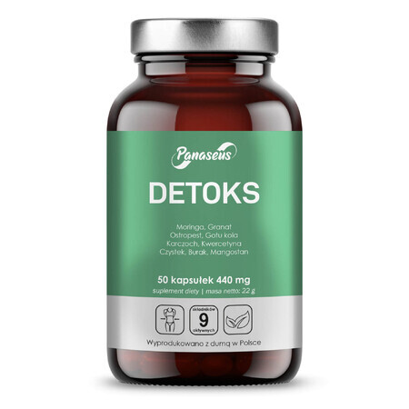 Panaseus Detox, 50 capsule