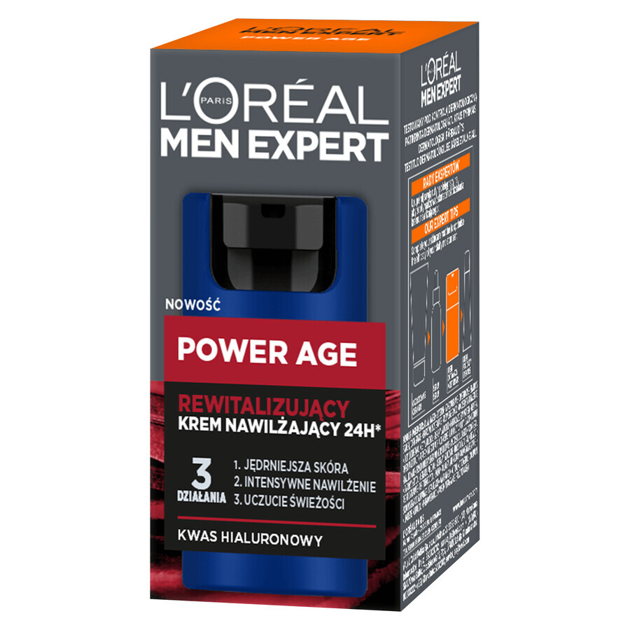 L Oreal Paris Esperto Uomo Crema Rivitalizzante 24h, 50ml