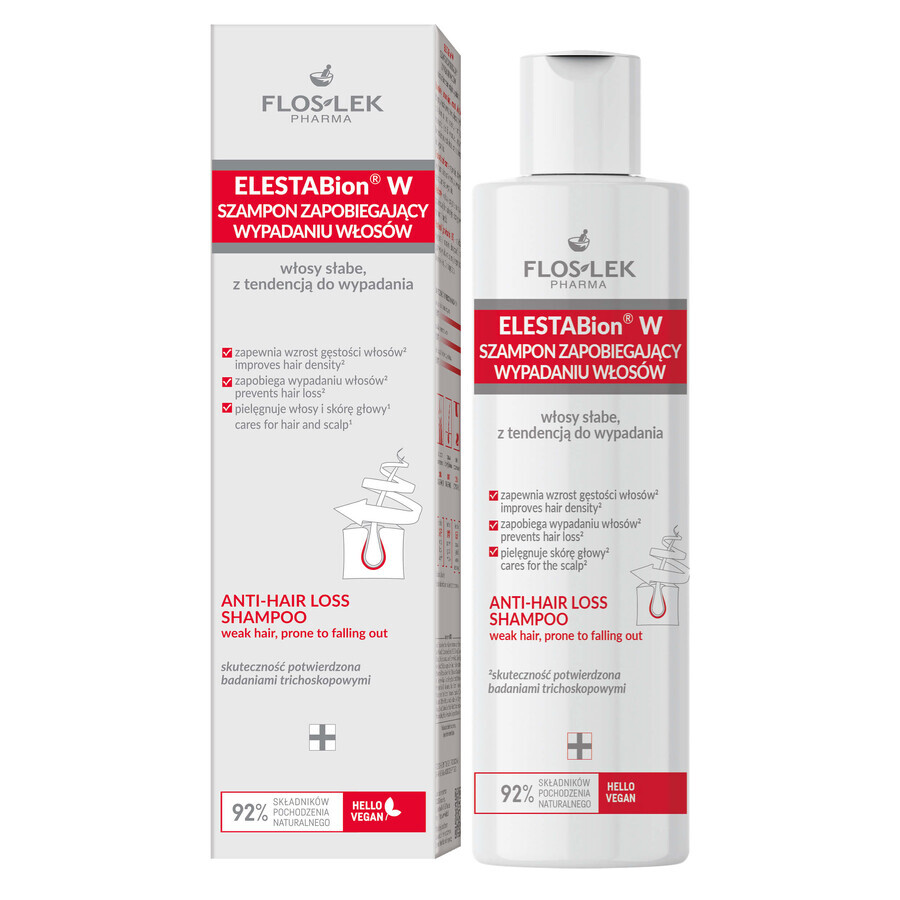 Flos-Lek ELESTABion W, Shampoo Anticaduta, 200 ml