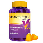 Vigantoletten Max, vitamine D3 2000 IE, gelei met citroensmaak, 60 stuks