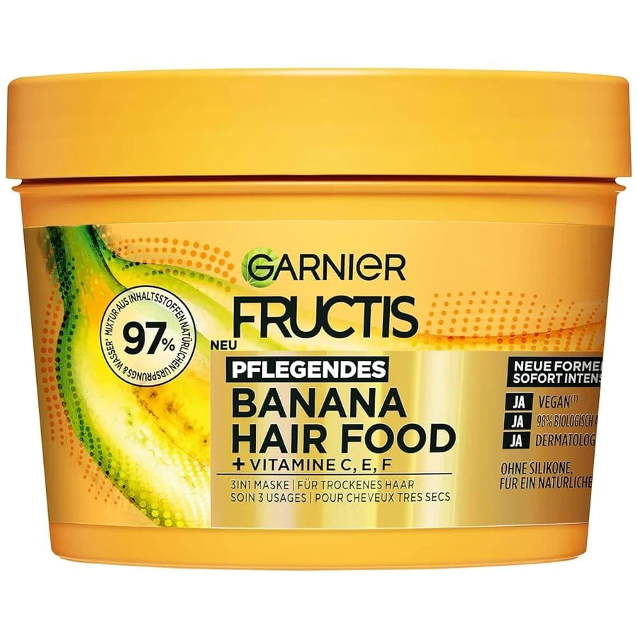 Maschera Nutriente per Capelli Garnier Fructis Banana Hair Food, 400ml
