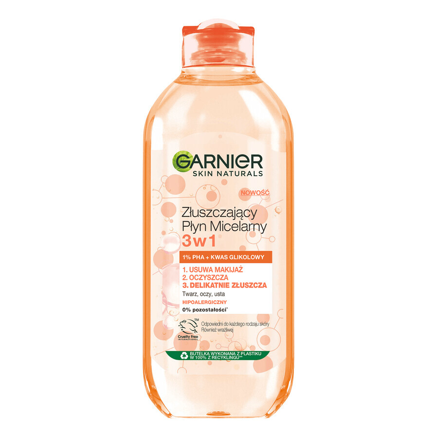 Garnier, loțiune de față micelară exfoliantă 3în1, 400 ml