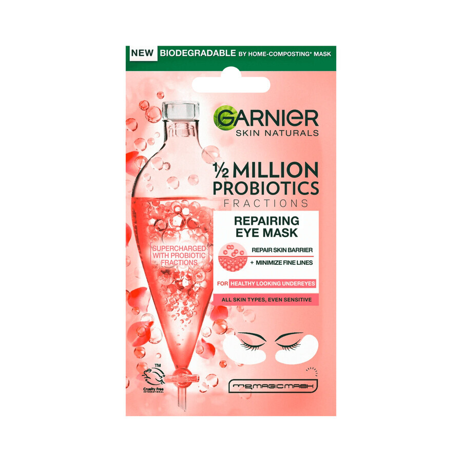 Garnier Skin Naturals, regenererende oogpleisters met probiotica, 6 g