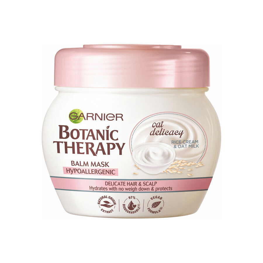 Garnier Botanic Therapy Oat Delicacy, hydraterend haarmasker, hypoallergeen, 300 ml