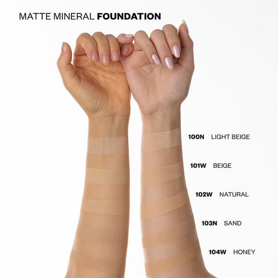 Paese Minerals, matterende minerale foundation, los, 103N Zand, 7 g