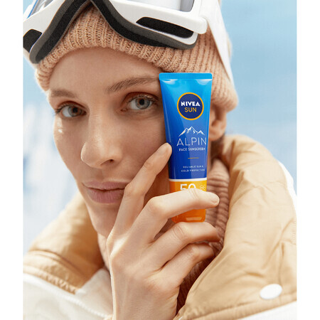 Nivea Sun Alpin, zonnebrandcrème voor het gezicht, SPF 50, 50 ml