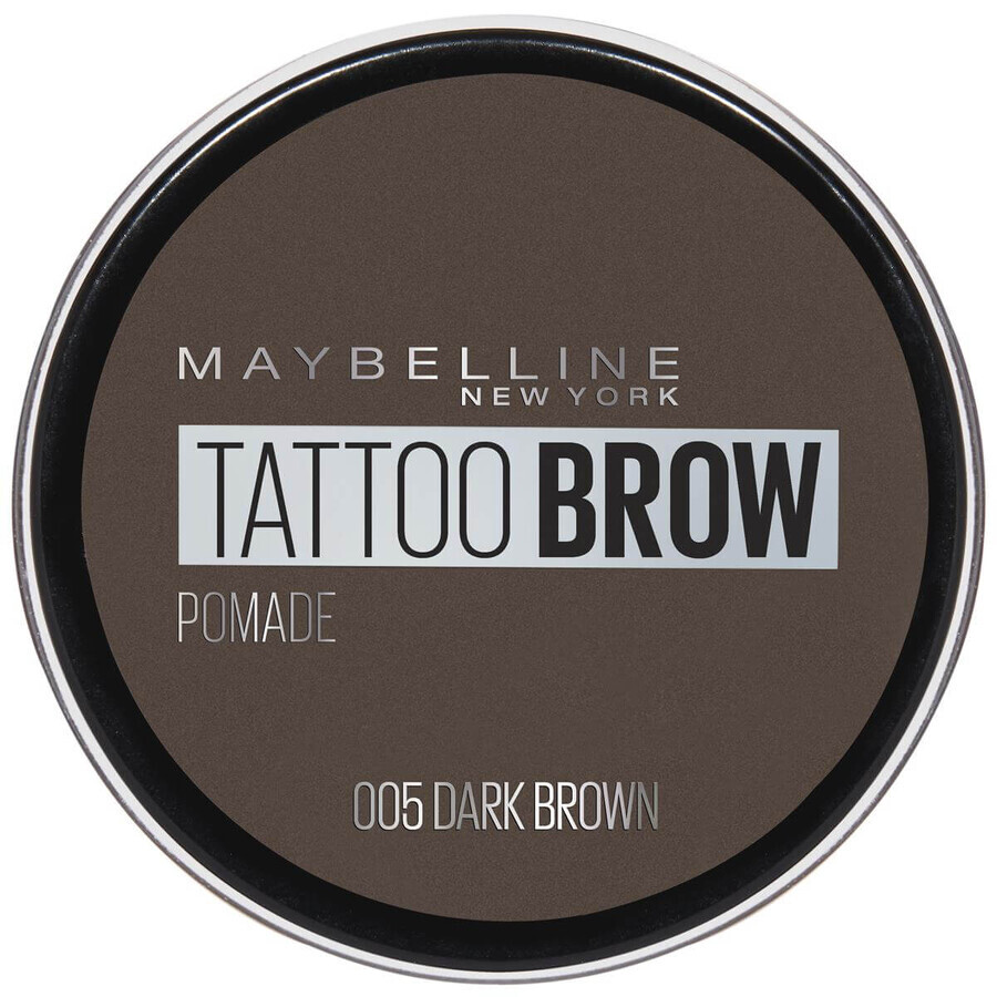 Maybelline Tattoo Brow, wenkbrauwpommade, 05 Donkerbruin, 3,5 ml