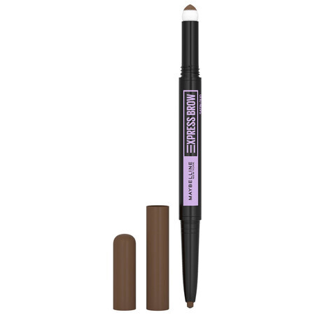 Maybelline Express Brow Satin Duo, double-sided eyebrow pencil, 025 Brunette, 1 piece