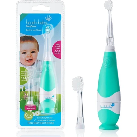 Brush-Baby BabySonic, brosse à dents sonique pour enfants, marine, 0-3 ans, 1 pièce