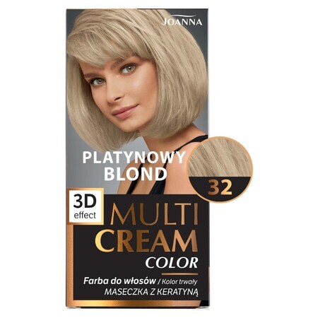 Joanna Multi Cream Color, haarverf, 32 platinablond, 1 stuk