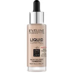 Eveline Cosmetics Liquid Control HD, matterende foundation, nr. 011, naturel, 32 ml