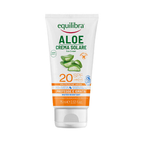 Equilibra Aloe, zonnebrandcrème, SPF 20, 75 ml