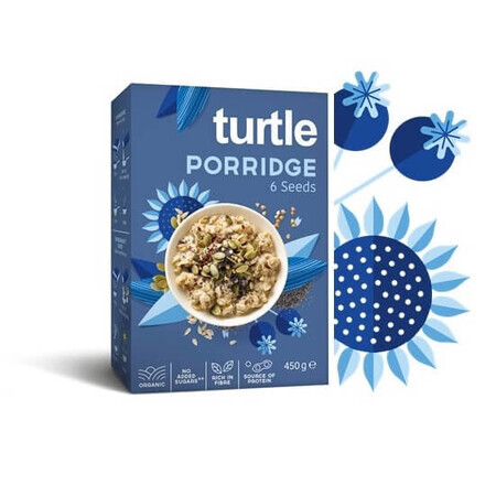 Biologische papgranen 6 soorten zaden, 450 gram, Turtle SPRL