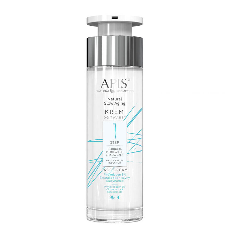 Apis Natural Slow Aging Step 1, crème visage, réduction des premières rides, 50 ml