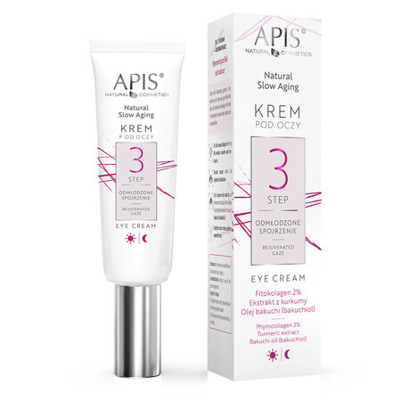 Apis Natural Slow Aging Step 3, oogcrème, verjongde look, 15 ml