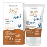 Flos-Lek Sun Care Derma Beach, gezichts- en lichaamscrème, SPF 50+, 50 ml