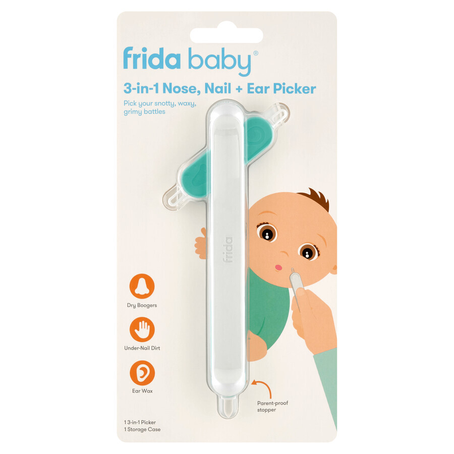 Frida Baby, neus-, nagel- en oorreiniger 3in1, 1 stuk