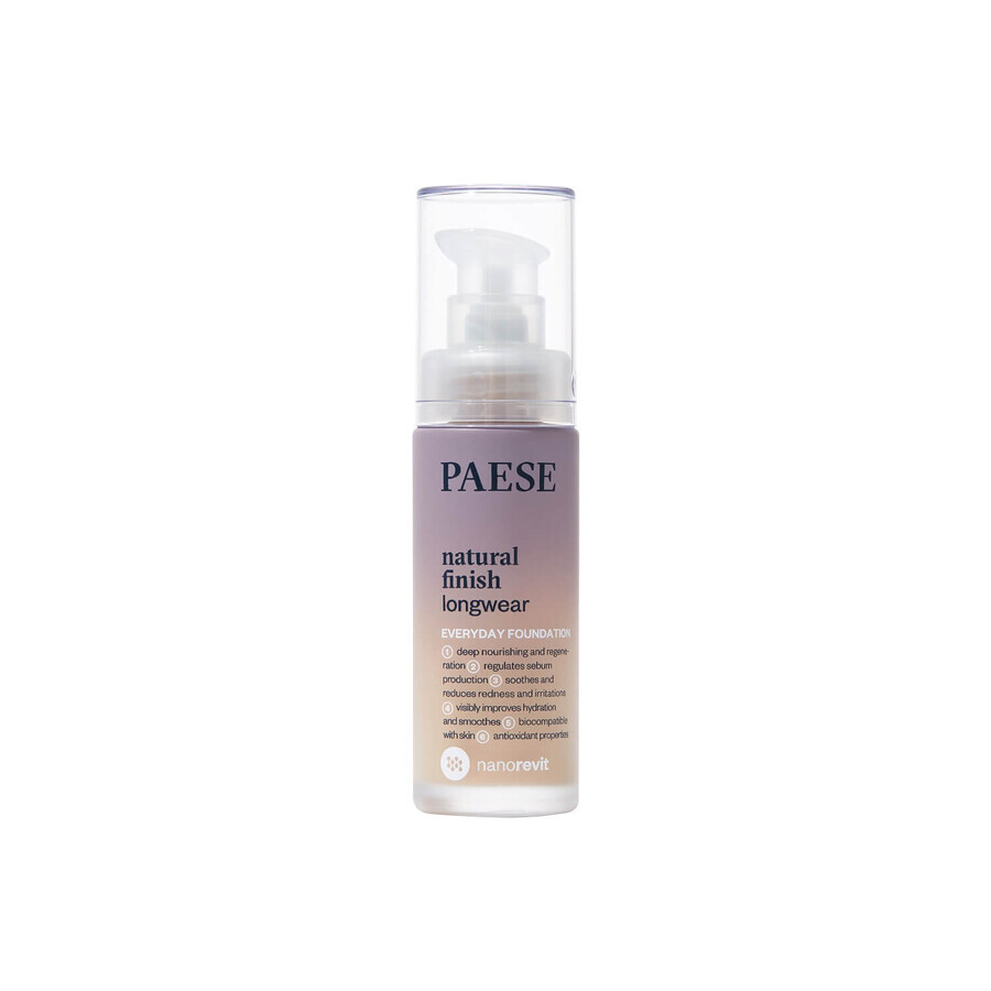 Paese Nanorevit, fond de teint longue durée au fini naturel, 1.5 Nude, 30 ml