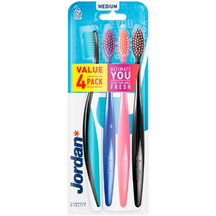 Jordan Ultimate You, cepillo de dientes, mediano, 4 piezas