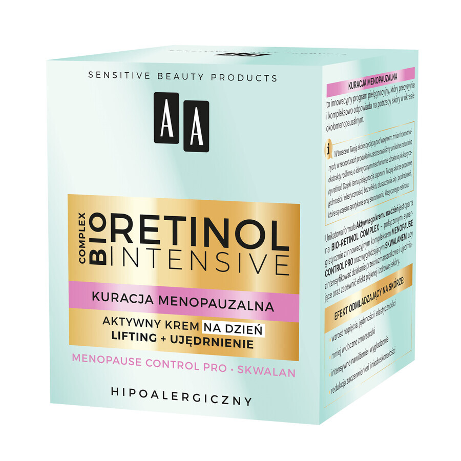 AA Bio Retinol Crème de jour active intensive, liftante + raffermissante, 50 ml