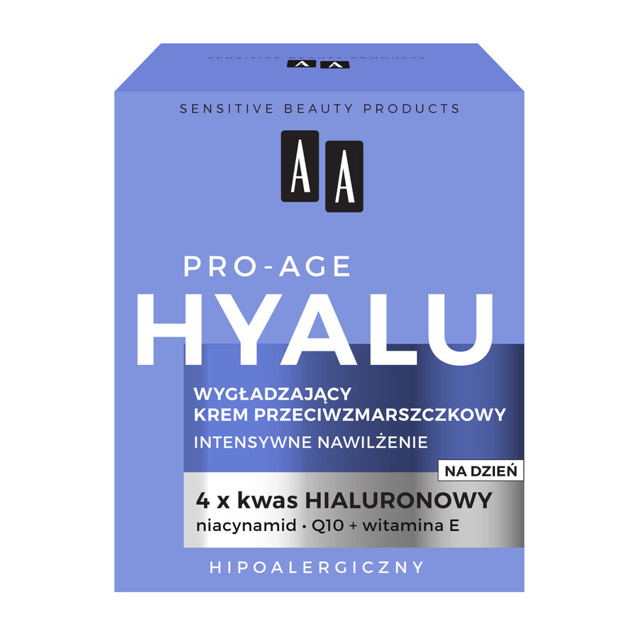 AA Hyalu Pro-Age, Cremă de zi antirid netedă, 50 ml