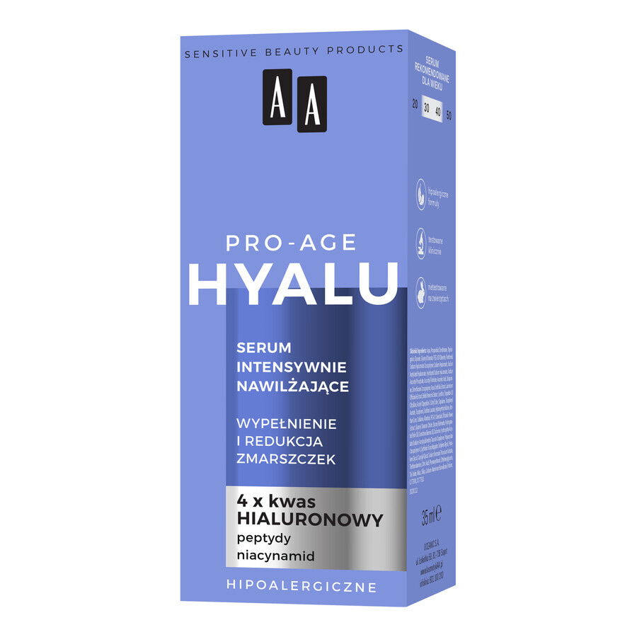 AA Hyalu Pro Age, intensiv feuchtigkeitsspendendes Serum, 35 ml