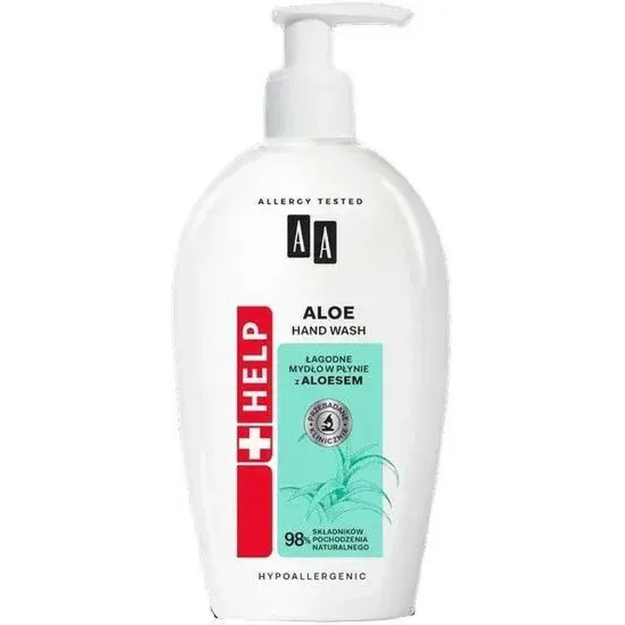 AA Help SOS, milde vloeibare zeep met aloë, 300 ml