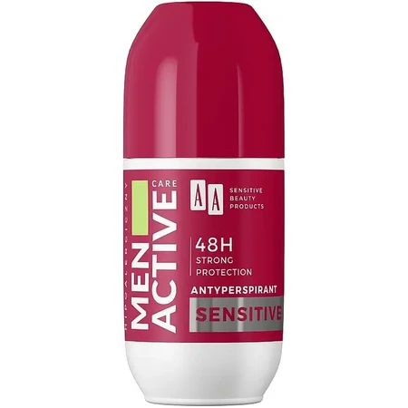 AA Men Active Care, anti-transpirant voor mannen, roll-on, Sensitive, 50 ml