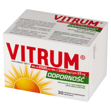 Vitrum Immunity, 30 tabletten met verlengde afgifte