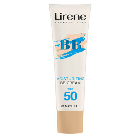 Lirene BB, crème colorante hydratante, 01 naturel, SPF 50, 30 ml