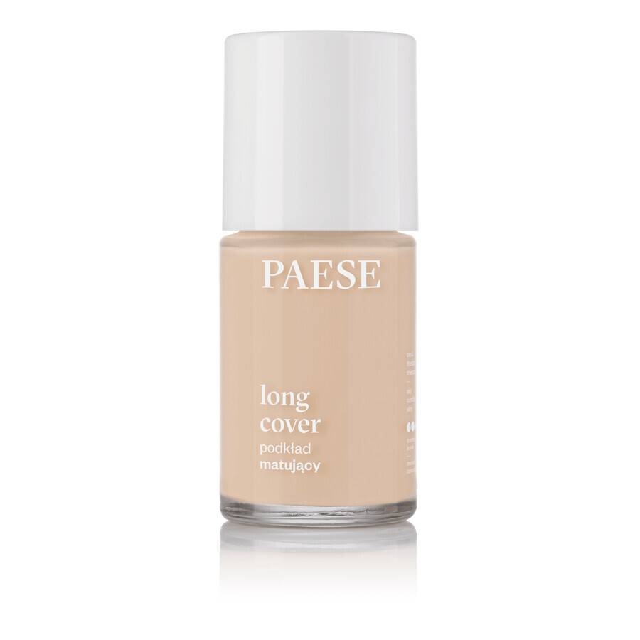 Paese Long Cover, fond de teint matifiant, 03M Natural, 30 ml