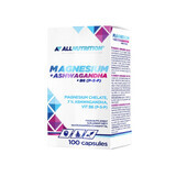 Allnutrition Magnesium + Ashwagandha + B6 (P-5-P), 100 capsules