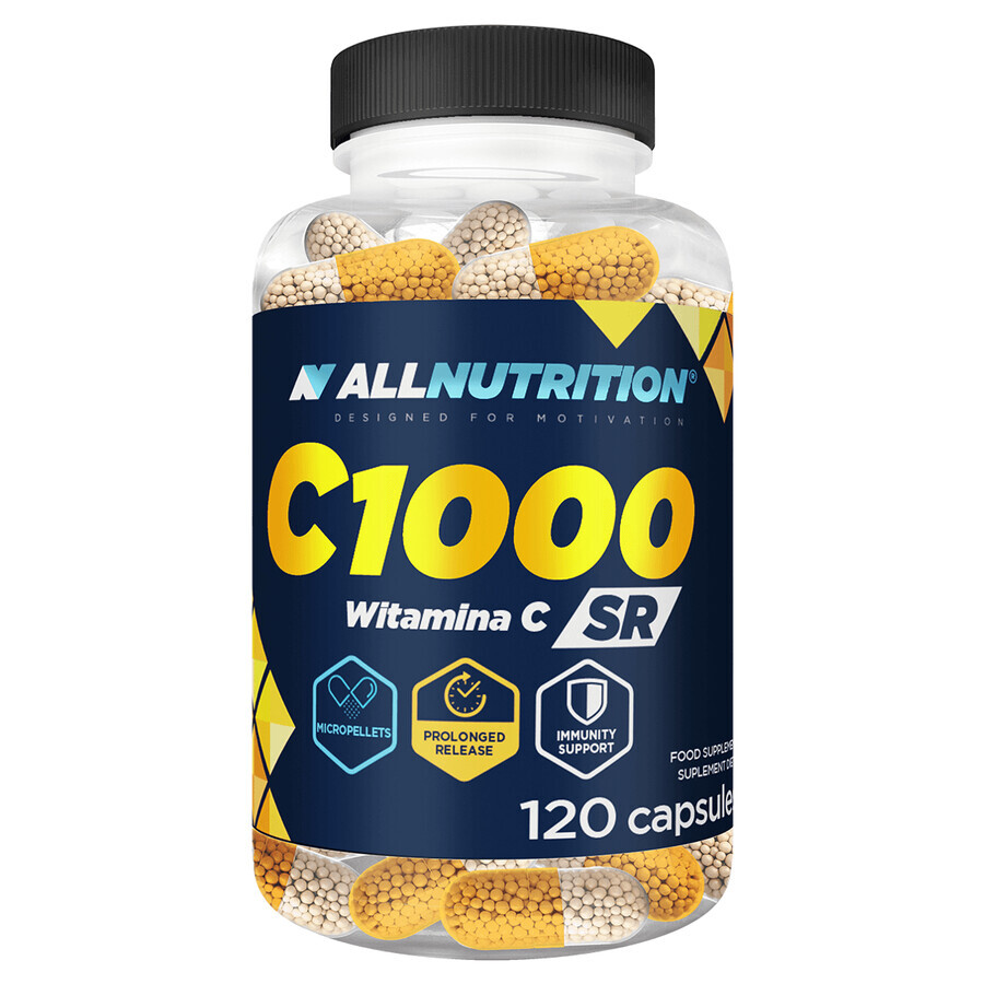 Allnutriton C1000 SR, vitamina C 1000 mg, 120 capsule