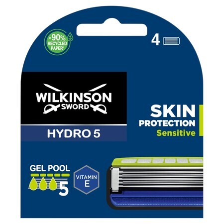 Wilkinson Sword Hydro 5, vervangende cartridges, Skin Protection Sensitive 4 stuks