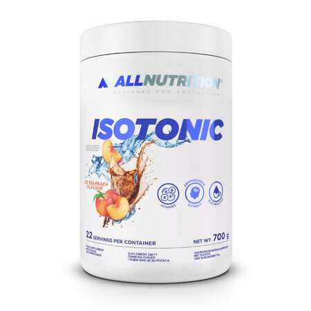 Allnutrition Isotonic, aromă de ceai cu gheață de piersici, 700 g