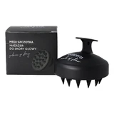 Ecocera Medi, hoofdhuidmassageborstel, zwart, 1 stuk