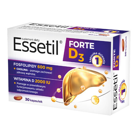 Essetil Forte D3, 30 cápsulas