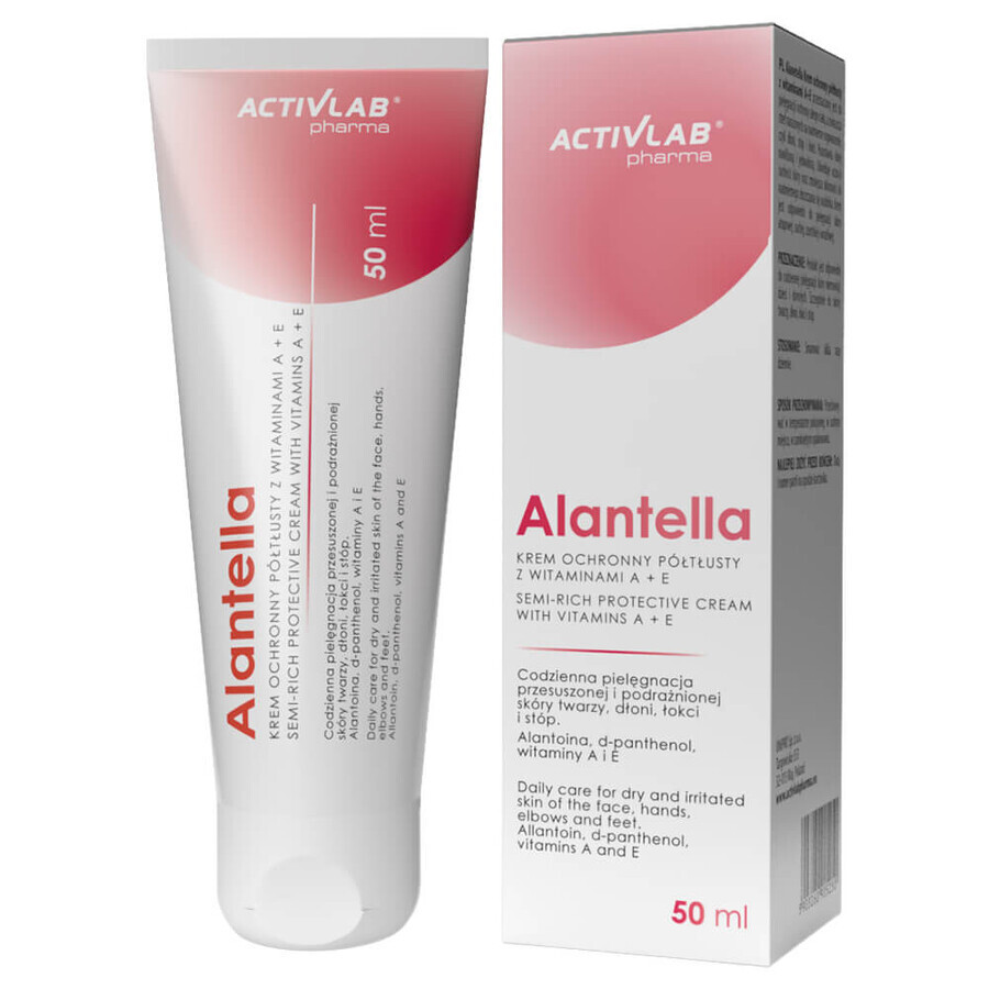 ActivLab Pharma Alantella, crème protectrice semi-grasse aux vitamines A+E, 50 ml