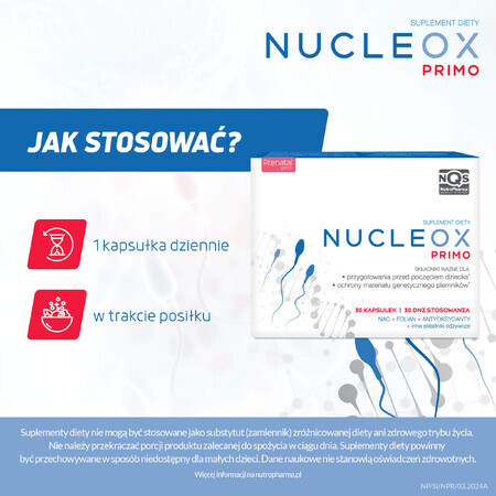 Nucleox Primo, 30 gélules