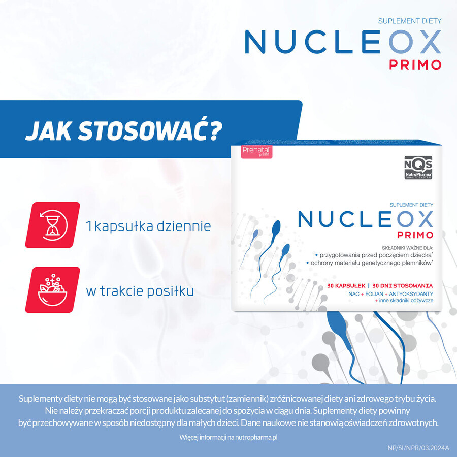 Nucleox Primo, 30 capsules