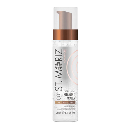 St. Moriz Advanced Pro Express, mousse autobronzante incolore corps et visage, 200 ml