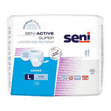 SENI ACTIVE SUPER calzoncillos absorbentes, Grande, para adultos, 10 unidades