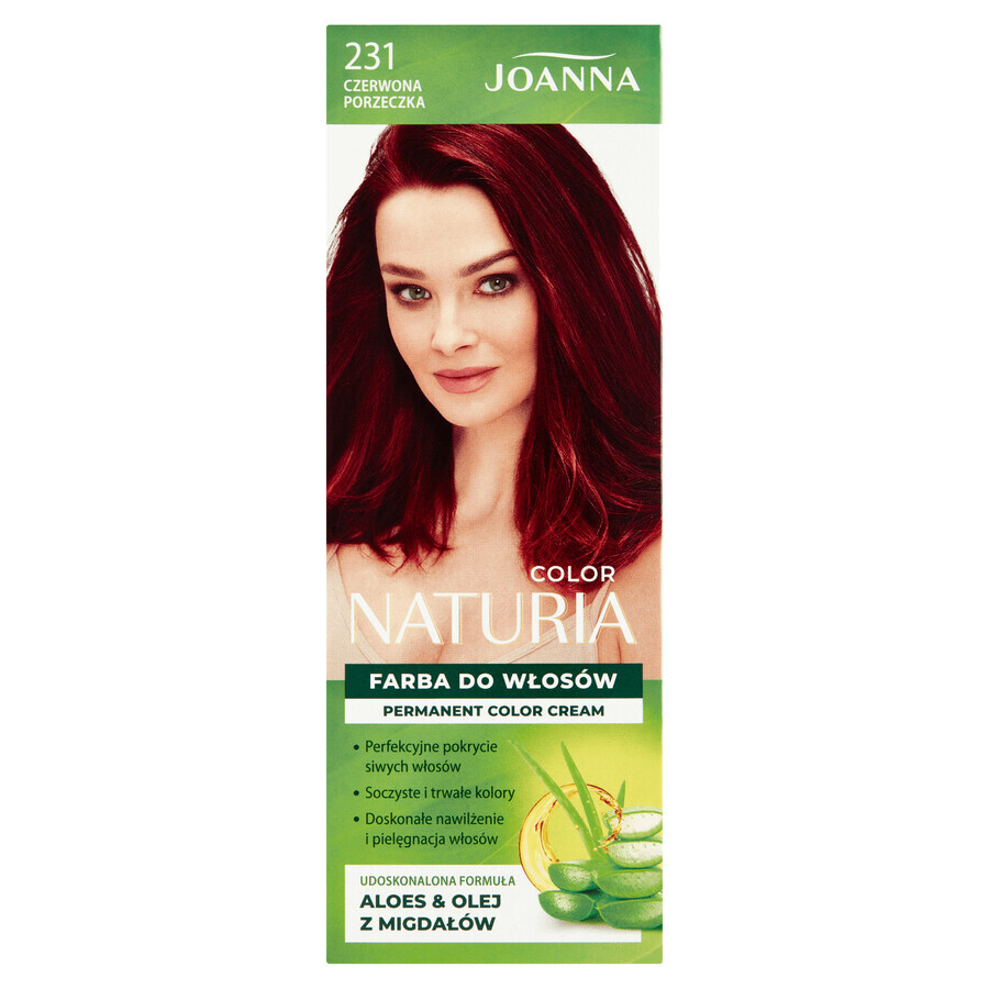 Joanna Naturia Color, teinture capillaire, 231 groseille