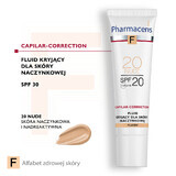 Pharmaceris F Capillar-Collection, Opaque fluid for vascular skin, 20 Nude, SPF 20, 30 ml