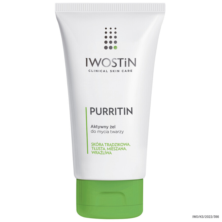 Iwostin Purritin, actieve gezichtswasgel, 150 ml