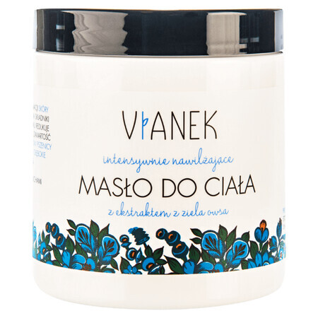 Vianek, intens hydraterende body butter met haverkruidextract, droge, zeer droge en gevoelige huid, 250 ml