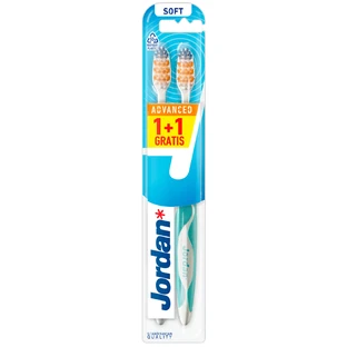 Jordan Advanced, Soft, toothbrush, 2 pieces
